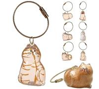 Botella para Guardar Pelo De Gato, Contenedor El Mi Mascota, Llavero Conmemorativo Coleccionistas Cápsulas, Colgantes Transparentes Cajas Almacenamiento