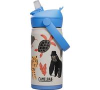 CamelBak Thrive Flip Straw - Botella de agua de 355 ml para niños, acero inoxidable aislado, protege a nuestros amigos
