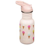 Klean Kanteen Fahrrad Trinkflaschen Classic Narrow (Flip Sport) mit Trinkverschluss aus Edelstahl in der Farbe Pink mit einem Volumen von 355 ml, 1011208
