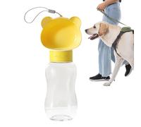 Botella para perros - Botella portátil de viaje para mascotas, cuenco integrado a prueba de fugas | Dispensador de agua para perros reutilizable de diseño ligero, fácil de usar Sin BP