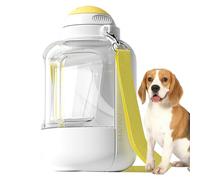 Botella para perros - Dispensador de agua para mascotas | Botella de agua de polipropileno para perros | Tazón portátil de gran capacidad con alimentador de alimentos, 2-1 accesorios para cachorros