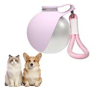 Botella para Perros para Viajes,285 Ml,Botella Agua Perro,Bebedero Perro Portatil,para Perros Y Gatos, Bebedero A Prueba De Fugas con Cuenco De Silicona Plegable, Ideal para Paseos Al Aire (Rosa)