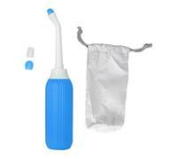 Botella Peri para el Cuidado Postparto, Bidé Portátil Retráctil de Viaje de 500ml con Boquilla Doble, Bolsa de Transporte, para la Limpieza Perineal, el Cuidado Femenino, Pulverizador de(Azul)