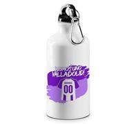 Botella Personalizada Fútbol Valladolid | Regalo Original para Aficionados del Fútbol | Regalo Camisetas Equipos Futbol | Regalo Niño/a Aluminio 500 ml (Valladolid)