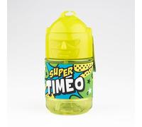Botella personalizada para niños, botella de agua con paja - Super Timeo