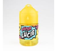 Botella personalizada para niños, botella de agua con pajita - Super Lucie