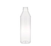 Botella PET de 1.000 ml 'Milk and Juice Carré', cuadrada, plástico, boca: 38 mm