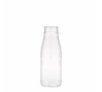 Botella PET de 250 ml 'Milk and Juice', plástico, boca: 38 mm