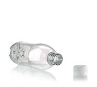 Botella PET universal de 500 ml, plástico, boca: PCO28