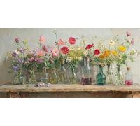 botella Pintar Por Numeros Adultos NiñOs Kits, flor Pintura Por NúMeros Kit Completo De Cuadro Sobre Lienzo Con Pintura Acrilica, Decoracion Hogar Para SalóN, Dormitorio, Sin Marco 60x120cm U-672
