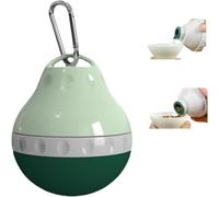 Botella portátil para perros, 200 ml, botella de viaje para perros y gatos, dispensador de agua con cuerpo plegable de silicona y hebilla de suspensión, para pequeños animales, pasear y excursiones