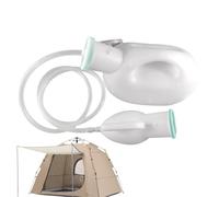 Botella portátil: recipiente de femenina macho, inodoro a prueba de derrames | Cámara de gran capacidad de 68 oz, tapa de tornillo a prueba de fugas, compilación de reutilizable p