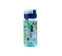 Botella reutilizable infantil con sistema antigoteo y asa para transportar - fácil apertura con botón con capacidad de 550 ml de Bluey