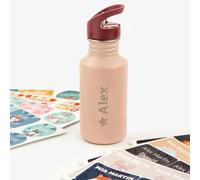 Botella rosa Lässig personalizada grabada para niños