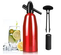 Botella Sifón Para Refrescos | Portable Soda Maker | Soda Sifón Botella con Regulador de Presión | Aluminio Sparkling Water Maker for Homemade Juices, Mojitos, Cocktails, Beverages