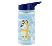 Botella de agua reutilizable cuadrada con pajita incorporada de 510 ml de Bluey