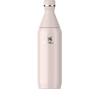 STANLEY 1913 All Day Slim Botella Agua Acero Inoxidable 0.6L - Fría Durante 6 Horas - Helada Durante 11 Horas - Cantimplora Termica Sin BPA - Antifugas - Apta Para Lavavajillas - Rose Quartz