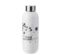 Botella Stelton Keep Cool Moomin Soft White, acero inoxidable, blanco, 0,75 litros