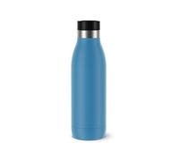 Botella TEFAL BLUDROP 0,5L: Reutilizable, Acero Inoxidable, Funda de Silicona Ergonómica, Sistema Quick Press, Apta Lavavajillas, Hermética. Mantiene Bebidas Calientes 12h y Frías 24h - N3110310
