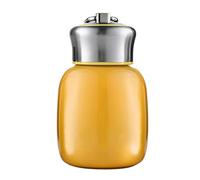 Botella termal pequeña, 200 ml Mini frascos de vacío aislados al vacío, botella de agua sin fugas, jugo de leche, botella de agua caliente y fría, regalo para niñas, niños y adultos (naranja)