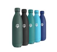 Botella Termica 1L, Cantimplora Acero Inoxidable, Termo Agua sin BPA Reutilizable, Botella Agua con Doble Pared, Garrafa Termica para Escuela, Oficina, Camping, Viajes, Niños, Adultos, Senderismo