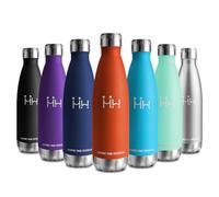 Botella Termica 500ml, A Prueba de Fugas, Botella de Agua Reutilizable con Doble Aislamiento, Cantimplora Acero Inoxidable sin BPA, Termo Agua para Niños, Escuela, Oficina, Gimnasio y Deporte