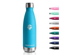 Botella Termica 500ml, Botella Agua Acero Inoxidable sin BPA, Botella Termo Reutilizable con Doble Pared, Cantimplora Termica A Prueba de Fugas, Botella Termica para Niños, Escuela, Oficina, Gimnasio