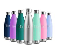 Botella Termica 500ml, Cantimplora Acero Inoxidable Reutilizable con Doble Pared, Garrafa Termica sin BPA, Cantimplora Termica para Niños, Adultos, Escuela, Oficina, Viajes, Deporte, Yoga, Senderismo