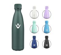 Botella Termica 500ml, Cantimplora Reutilizable a Prueba de Fugas, Botella Agua Acero Inoxidable con Doble Pared, Botella Agua sin BPA para Gimnasio, Oficina, Colegio, Senderismo, Deporte, Outdoor