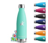 Botella Termica, 500ml Cantimplora, sin BPA, Botella Agua Niños, A Prueba de Fugas, Termo Cafe, Mantiene 24H Frio/12H Calor, Acero Inoxidable, Aislamiento al Vacío, para Agua, Café, Té