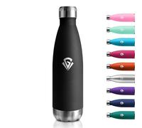 Botella Termica 500ml, Doble Pared, Reutilizable, Termo Agua Acero Inoxidable sin BPA, Botella Agua Termica a Prueba de Fugas para Oficina, Escuela, Gimnasio, Senderismo, Niños, Viajes y Uso Diario