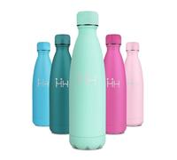 Botella Termica 500ml, Termo Agua sin BPA Reutilizable, Cantimplora Acero Inoxidable, Botella Agua con Doble Pared, Garrafa Termica para Escuela, Oficina, Camping, Viajes, Niños, Adultos, Senderismo