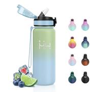 Botella Termica 750ml, Botella Acero Inoxidable con Pajita, a Prueba de Fugas, Doble Pared al Vacío, Botella Termo sin BPA, Thermos para Oficina, Coche, Viaje, Senderismo y Viaje