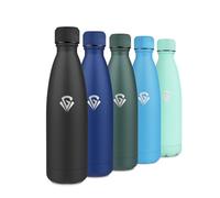 Botella Termica 750ml, Cantimplora Acero Inoxidable, Termo Agua sin BPA Reutilizable, Botella Agua con Doble Pared, Garrafa Termica para Escuela, Oficina, Camping, Viajes, Niños, Adultos, Senderismo