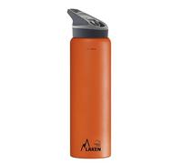 Laken Jannu Botella de Agua Térmica con Aislamiento de Vacío con Doble Pared de Acero Inoxidable 18/8. Hasta 24 Horas de Frío, 1L, Naranja
