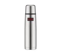Thermos Botella térmica, Plata, 1L, 8x8x31 cm, Acero Inoxidable, Calor y frío 24h, Tapa de Rosca con Vaso, Aislamiento Doble Pared, Botellas Termo Grandes (63235)