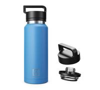 NUMADA - Botella Agua Acero Inoxidable 1200ml | Bebidas Frías 24H y Calientes 12H | Botella Agua Gimnasio Antigoteo con 6 Capas, Libre BPA | Cantimplora Termica Cerámica con Boquilla, Azul