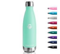 Botella térmica de 750 ml, apta para bebidas con gas, sin BPA, a prueba de fugas, termo de doble pared, para fitness, correr, oficina, niños, adultos, camping, fitness, burbujas