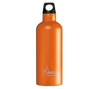 Botella Térmica de Acero Inoxidable de Doble Pared Aislada al Vacío Laken (0,5L - Naranja) - Para Niños y Adultos/Para Gimnasio y Deportes - Resistente y Duradera