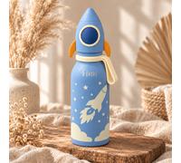 Botella térmica infantil personalizada 400 ml – Cohete – Sin personalización