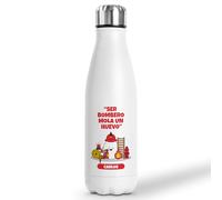 Botella Térmica Personalizada Mi Trabajo Mola Un Huevo | Regalo Original con Frases De Humor | Termo Acero Inoxidable Doble Capa 500 ml (Bombero)