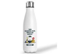 Botella Térmica Personalizada Mi Trabajo Mola Un Huevo | Regalo Original con Frases De Humor | Termo Acero Inoxidable Doble Capa 500 ml (Guardia Civil)