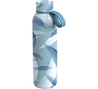 Quokka Solid Con Colgador de Silicona - Blue Wind 630 ML | Botellas De Agua Acero Inoxidable Sin BPA |Botella Térmica De Doble Pared - Mantiene el frío y el Calor para Niños y Adultos