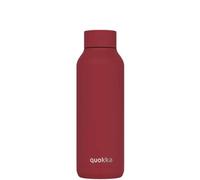 Botella térmica Quokka Solid Firebrick Red de acero inoxidable 510 ml - Doble pared al vacío, 12 h caliente y 18 h fría, boca ancha, tapa antigoteo, idea de regalo