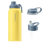 Botella Termo 1000 ml Acero Inoxidable Wessper B3 TERMOSTAEL Amarillo