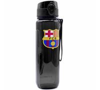 Botella Tritan Barcelona FC 600 ml | Botellín Oficial Libre de BPA | Con Escudo del Club | Resistente y Reutilizable | Ideal para Deporte, Escuela o Regalo para Fans (Negro)
