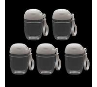 Botella vacía portátil de 30 ml, botellas de viaje de plástico, recipientes recargables, botella para desinfectante de manos con llavero, pequeñas botellas de viaje