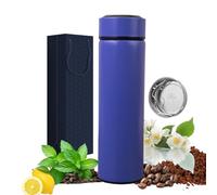 Botellas aislantes - Termo de Vacío de Doble Pared 400ml, Botella de Agua Acero Inoxidable sin BPA, Botella Termica conserva líquidos fríos y calientes, para Niños, Colegio, Oficina, Trekking (Morado)