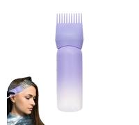 Botellas aplicadoras de color de cabello, botella reutilizable, cepillo aplicador de tinte para el cabello, botella aplicadora de color de peine de raíz de pelo con escala graduada para salones