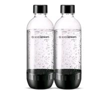 Sodastream - Juego de 2 botellas de gasificación, clásicas, compatibles con lavavajillas - Modelo grande, 1 L - Material: Tritan, sin BPA